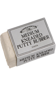 Winsor & Newton medium kneaded putty erasers.