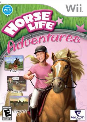 The cover of the Wii horse game Horse Life Adventures.