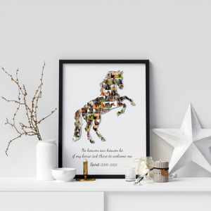 Custom Horse Photo Collage Wall Art for horse owners