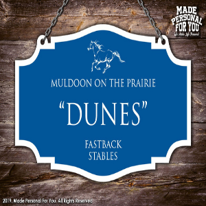 Hanging Horse Stall Name Plate for horse owners