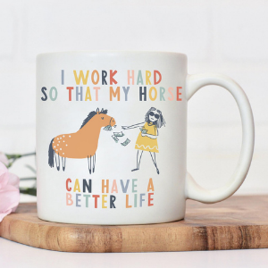 Funny Horse Lover Gift Mug, funny gifts for horse lovers