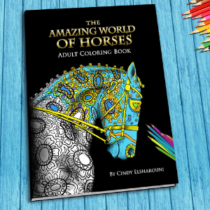 A horse coloring book.