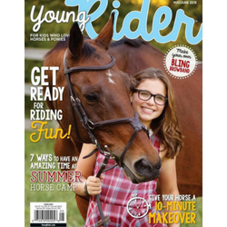 A picture of the Young Rider magazine cover.