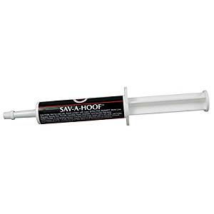 Sav-A-Hoof Gel in its tube against a white background.