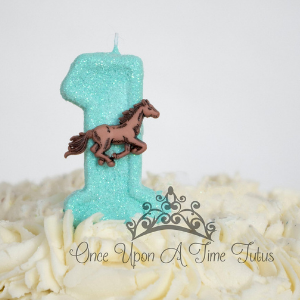 Horse Birthday Candle for wild horses themed horse party