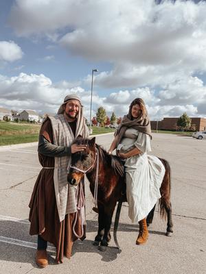 horse halloween costume mary + joseph bc