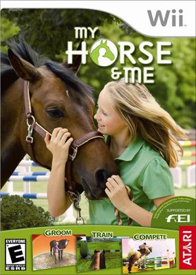 The cover of the Wii horse game My Horse & Me.