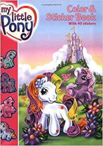 The cover of the My Little Pony: Color and Sticker Book.