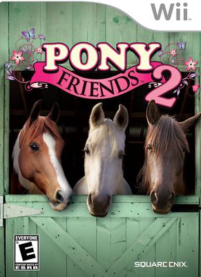 The cover of the Wii game Pony Friends 2.