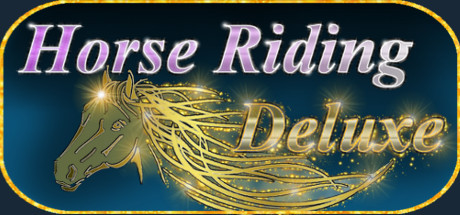 Cover of Steam horse game called Horse Riding Deluxe