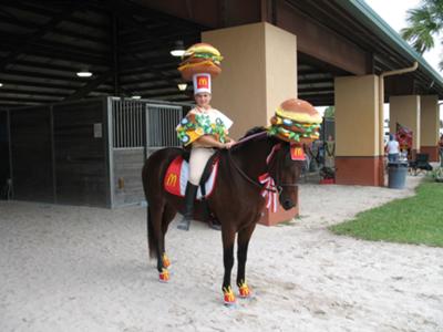 horse halloween costume the mcdonalds costume