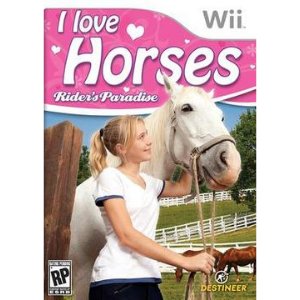 A picture of the cover of the Wii game 'I Love Horses: Rider's Paradise'