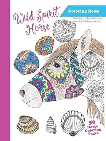 Wild Spirit Horse Coloring Book on Amazon