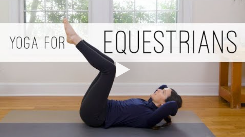Image from yoga with adriene of a woman doing yoga
